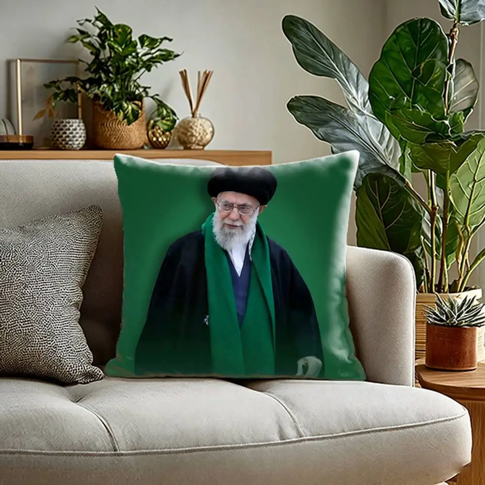 For RIP Ali Khamenei Iranian Iran  Pillow Case Anti-dustmite Pillowcase Invisible zipper silky Sofa cushion cover for bedroom