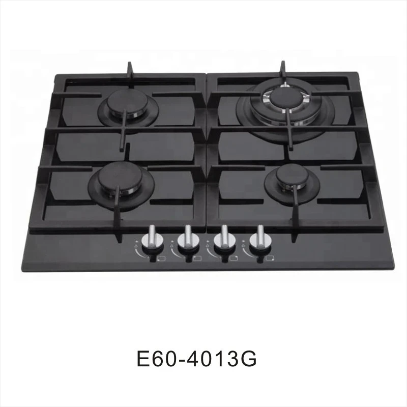 เตาแก๊สแบบฝัง 4 หัวเตา ขนาด 60 ซม. หน้ากระจก