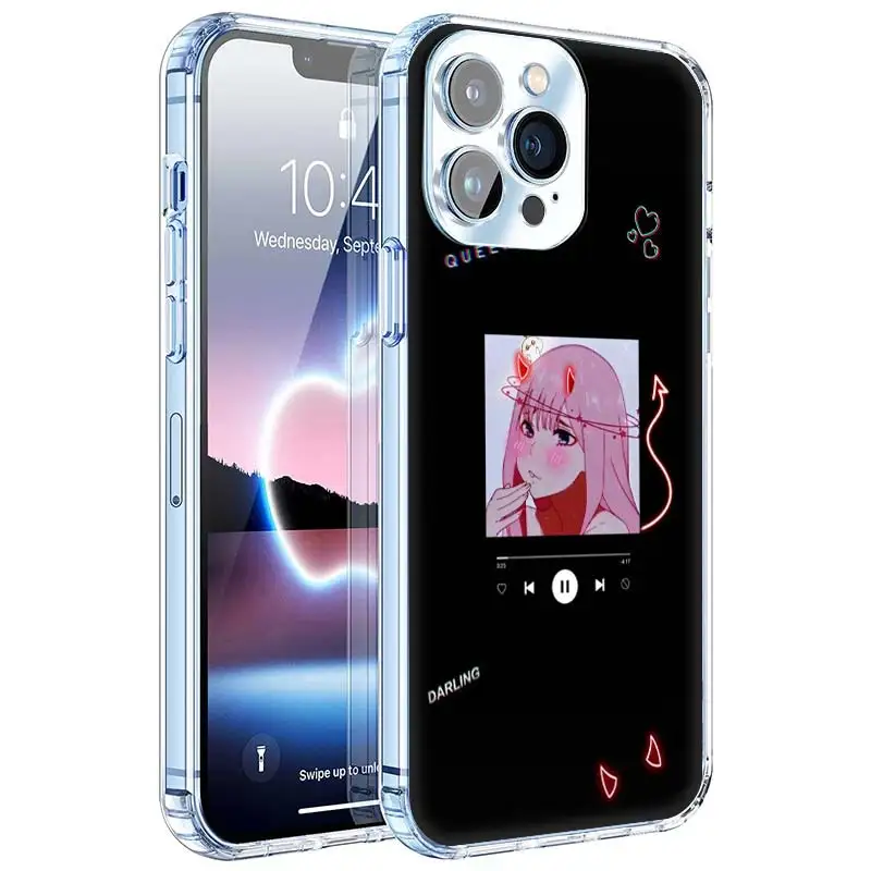 Zero Two Darling In The FranXX Anime Soft Silicone Phone Case For Apple iPhone 11 14 15 16 Pro 12 13 Mini XR X XS Max 7 Plus 8 +