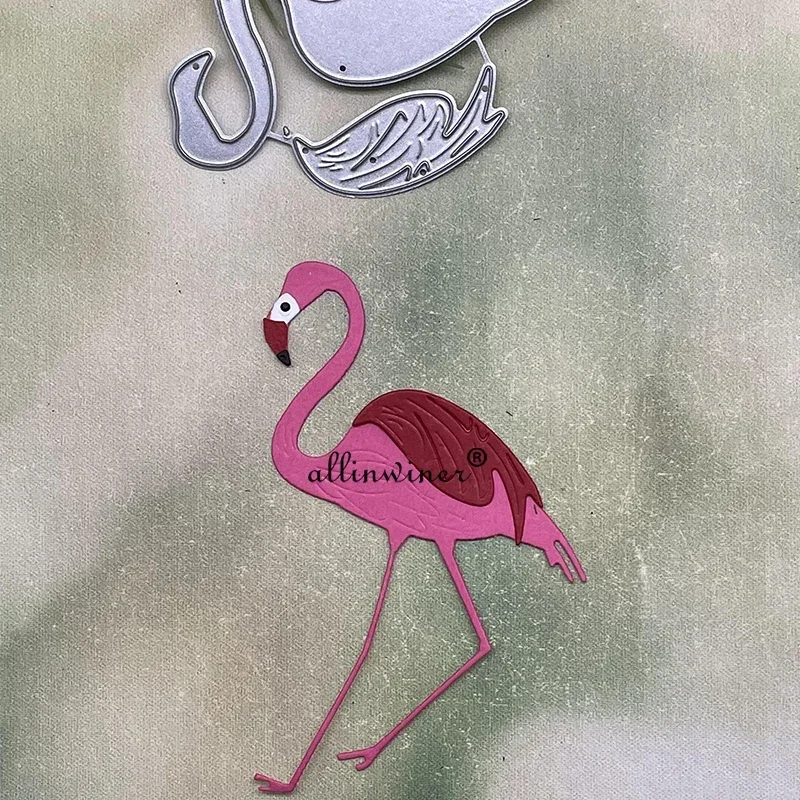 Flamingo decoration Metal Cutting Dies Stencils Die Cut for DIY Scrapbooking Album Paper Card Embossing