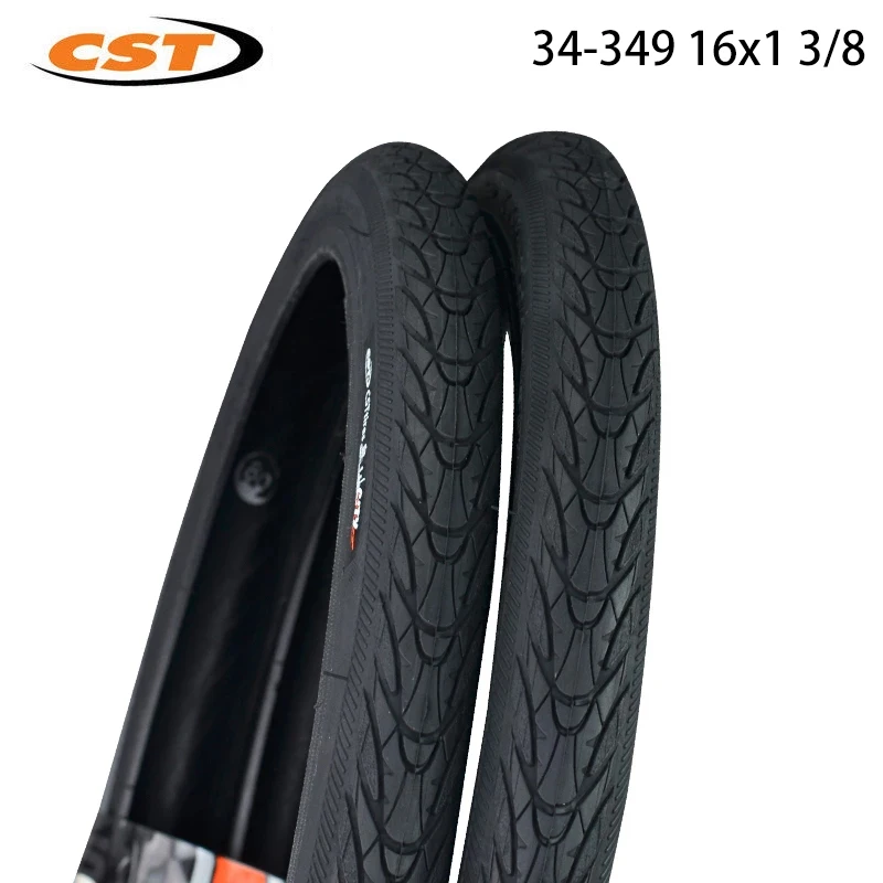 CST 16x1 3/8 34-349 Small Wheel Folding Bike Tires for Brompton 349 16 inch Outer Tires C1698 60TPI BMX Folding Bicycle Tires