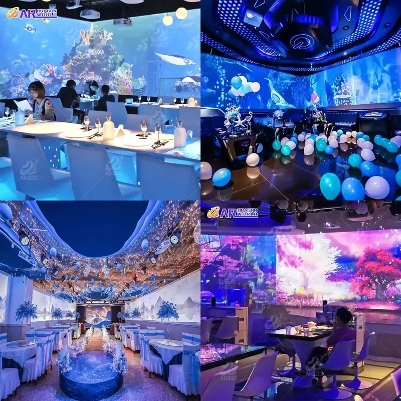 【CHIMU HOME】 3D Holographic Projector for Interactive Floor and Wall Lighting Displays Gaming Entertainment