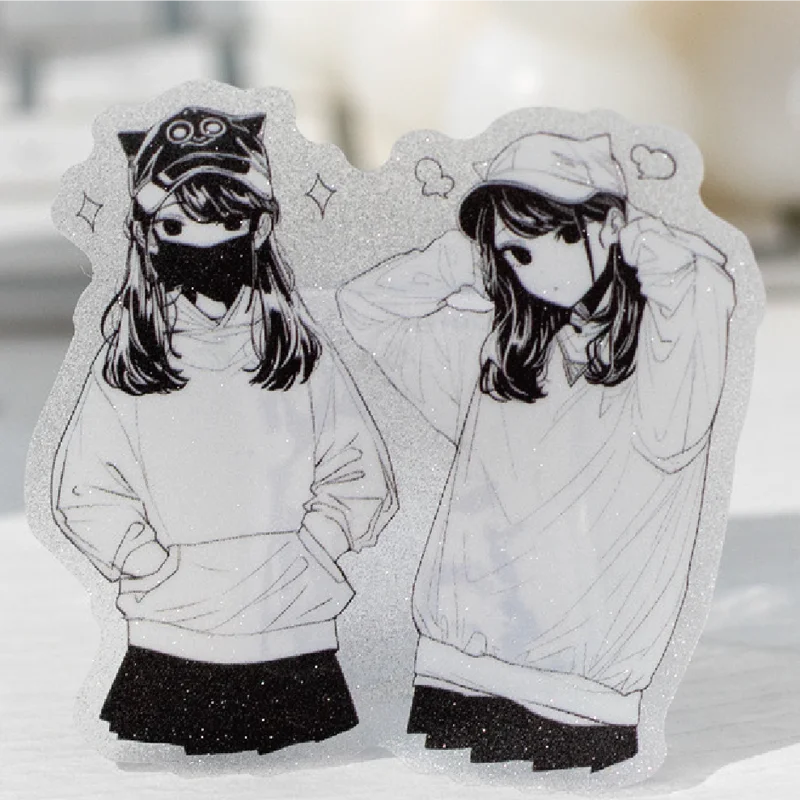 Washi Tape 60mm*2m Black and White Tone Minimalist Cartoon Girl Tape for Handbook, DIY & Scrapbooking, Thin Phone Case, Diary