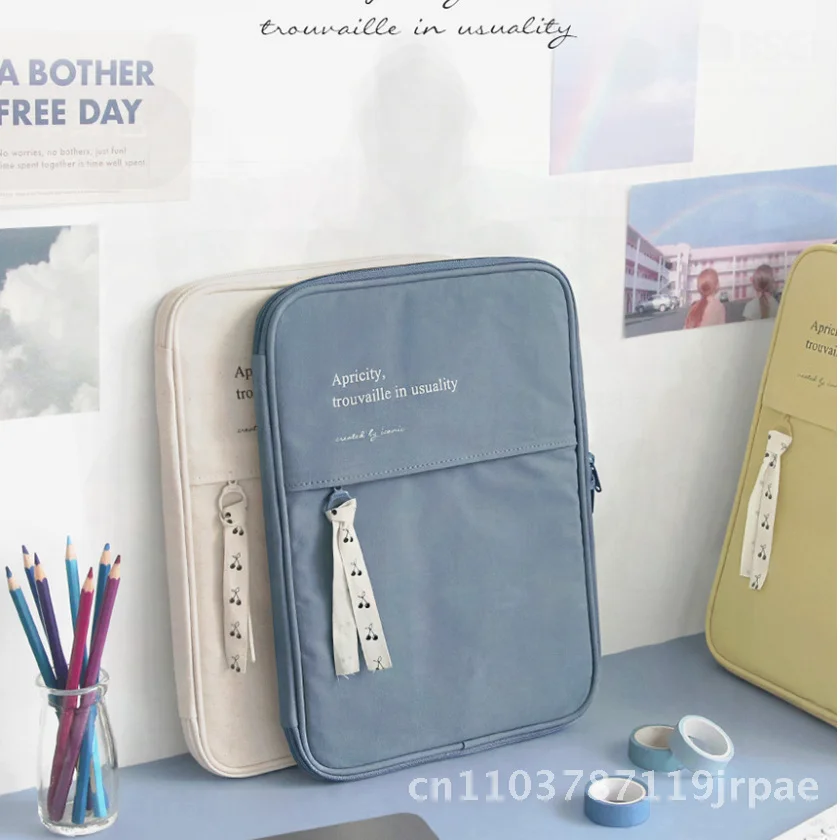 

Противоударная сумка для хранения планшетов в корейском стиле для iPad 12,9/13,3 дюйма Mac Laptop Ткань Оксфорд Унисекс Водостойкая Износостойкая