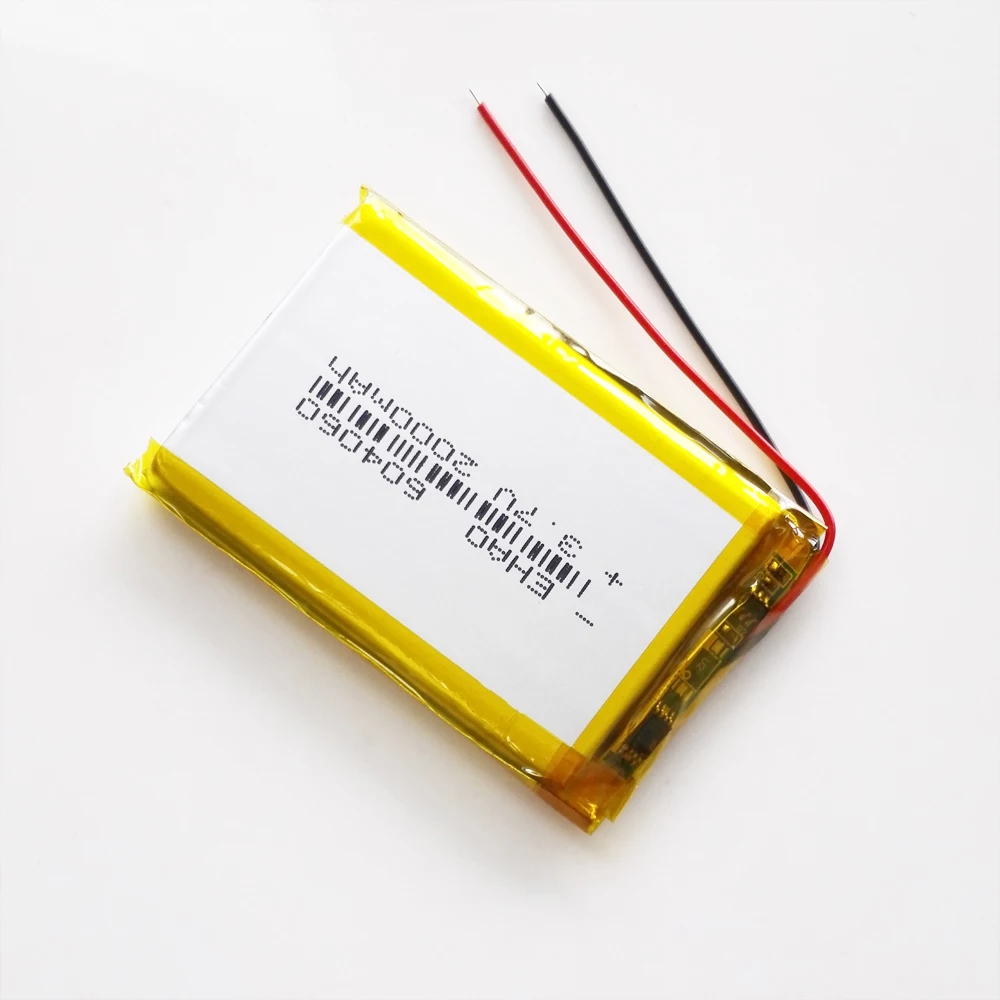 5 szt. 3,7 V 2000 mAh 604060   Akumulator litowo-polimerowy LiPo do Mp3 DVD PAD Kamera Głośnik Rejestrator GPS DV 6 * 40 * 60 mm