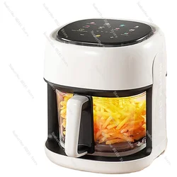 Smart Electric Air Fryer Large Capacity Convection Oven Deep Fryer Without Oil Kitchen 360°Baking Viewable Window Home Appliance