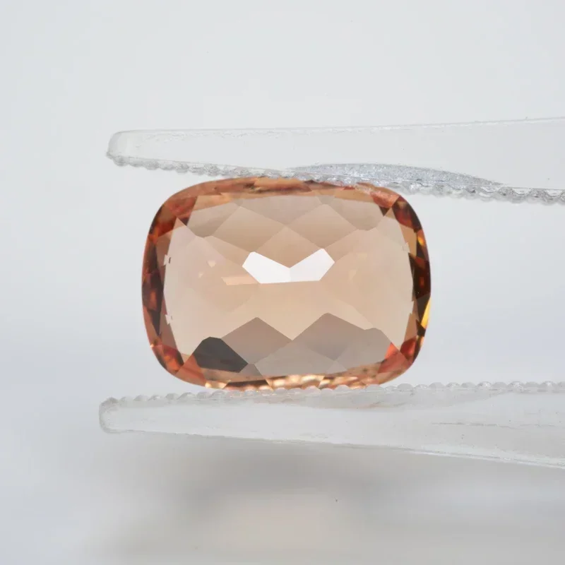 

NEW Lab Grown Sapphire Rectangular Cushion Shape Orange Color VVS1 Charms DIY Jewelry Making Material Selectable AGL Certificate