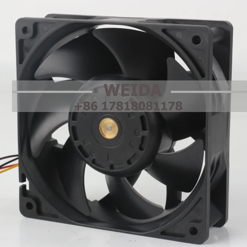 سانيو 5 فولت 12 فولت 48 فولت تيار مستمر 24 فولت 1.5A التيار المتناوب EC 12038 120X120X38 مللي متر 12 سنتيمتر محول تردد تدفق الهواء العالي أربعة أسلاك 9WV1224P1J601 مروحة التبريد