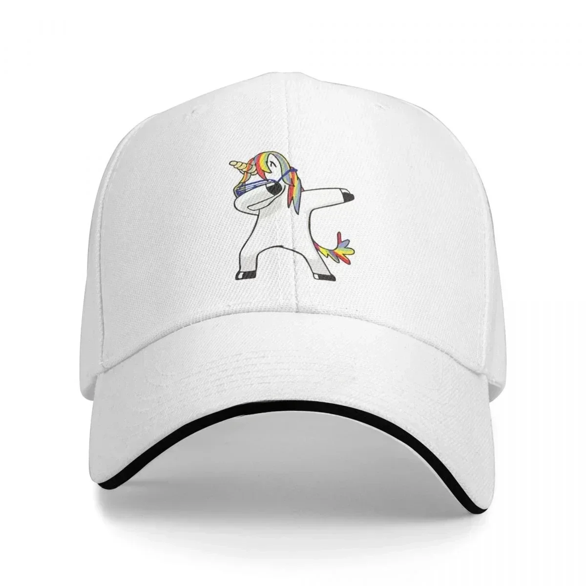 

New Summer Dabbing Cap Fashion Unicorn Print Men Baseball Cap Unisex Funny Dabbing Unicorn Hip Hop Adjustable Dad Hat Bone