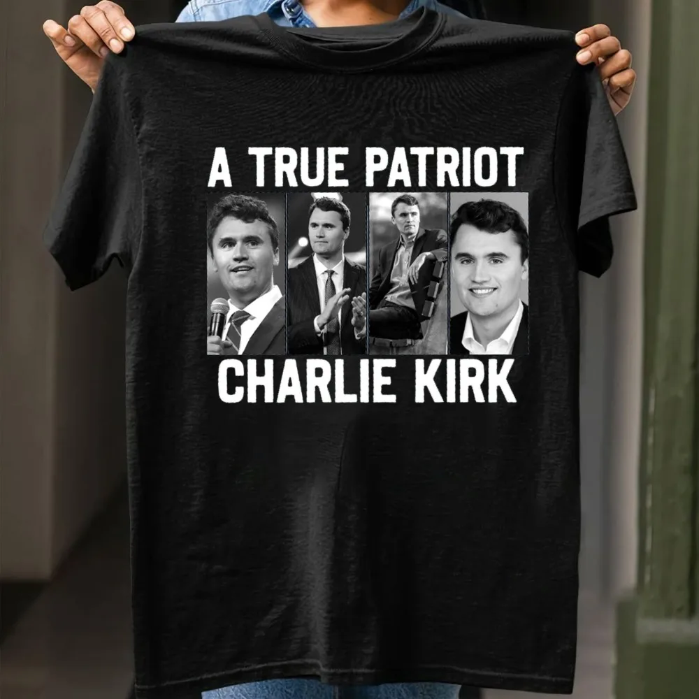 

Charlie Kirk Shirt True Patriot 1993-2025 Rip T-Shirt Forever in Memory Charlie Memorial Clothing Men Women Crewneck Cotton Tee
