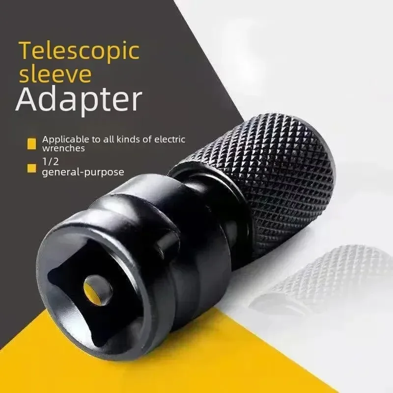 Elektrische sleuteladapter 1/2 dopsleutel achthoekig naar driverbit Elektrische boor Gespecialiseerd intrekbaar veerconversiekopgereedschap