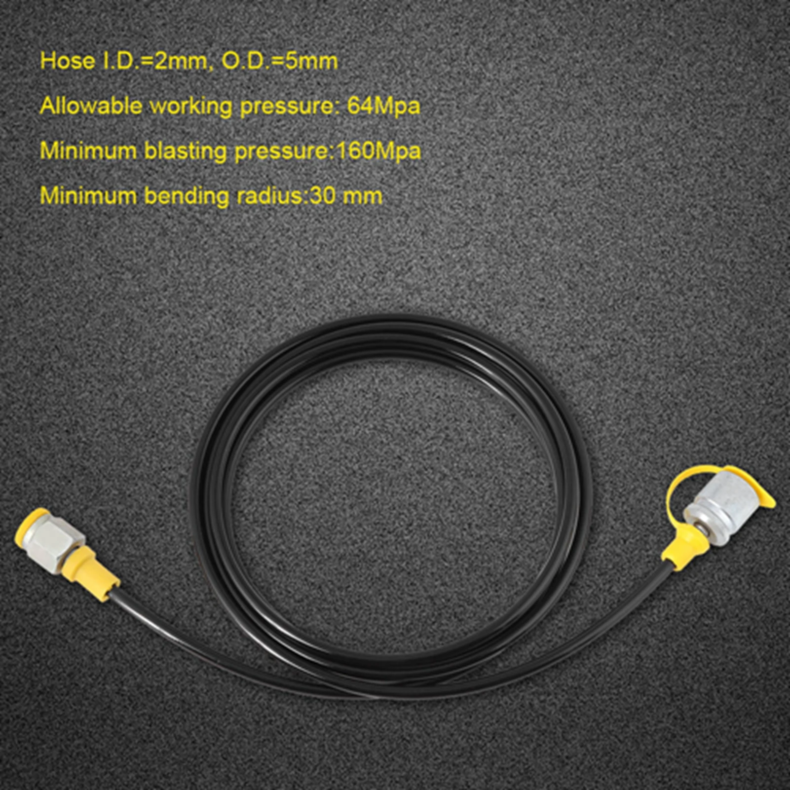 

Hydraulic Pressure Test Hose 2.0m/6FT (M16*2-1/4BSP)Testing Coupling Point Hydraulic Test Hose Hose Point Coupling