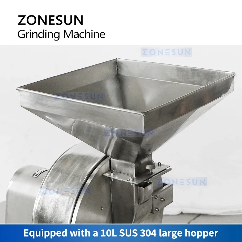 ZONESUN مطحنة مسحوق الفلفل الحار آلة طحن المسحوق فائقة الدقة معدات صنع الفلفل الحار ميرشي ZS-PGM320
