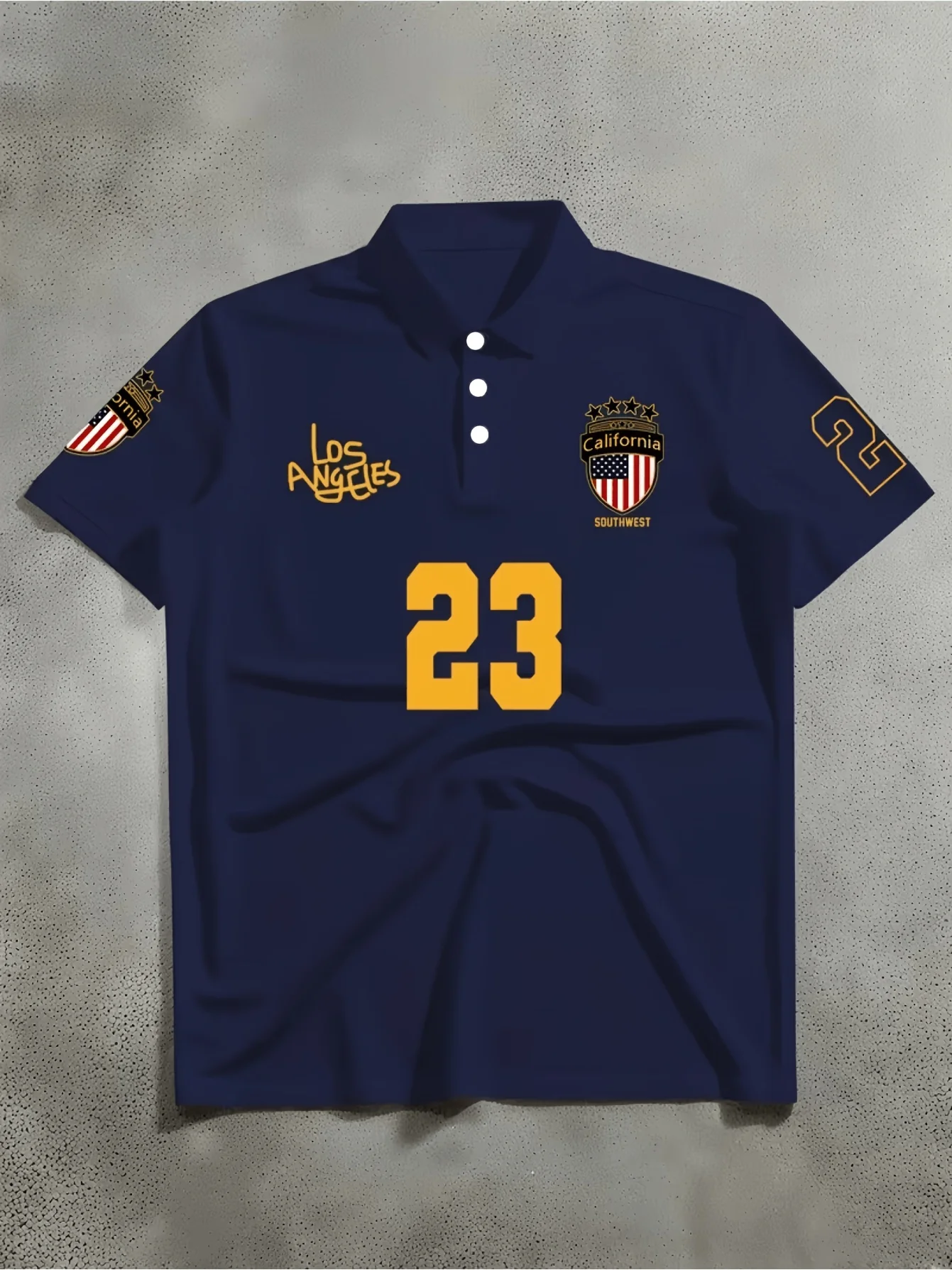 2026 new item 23 digital element printed American street style short sleeved shirt casual sports golf shirt business shirt top