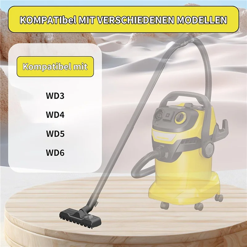 

ABZS 2X насадка для влажной и сухой всасывания для Karcher WD5, WD6, WD3, WD4, сменная напольная насадка для пылесоса Karcher для влажной/сухой уборки