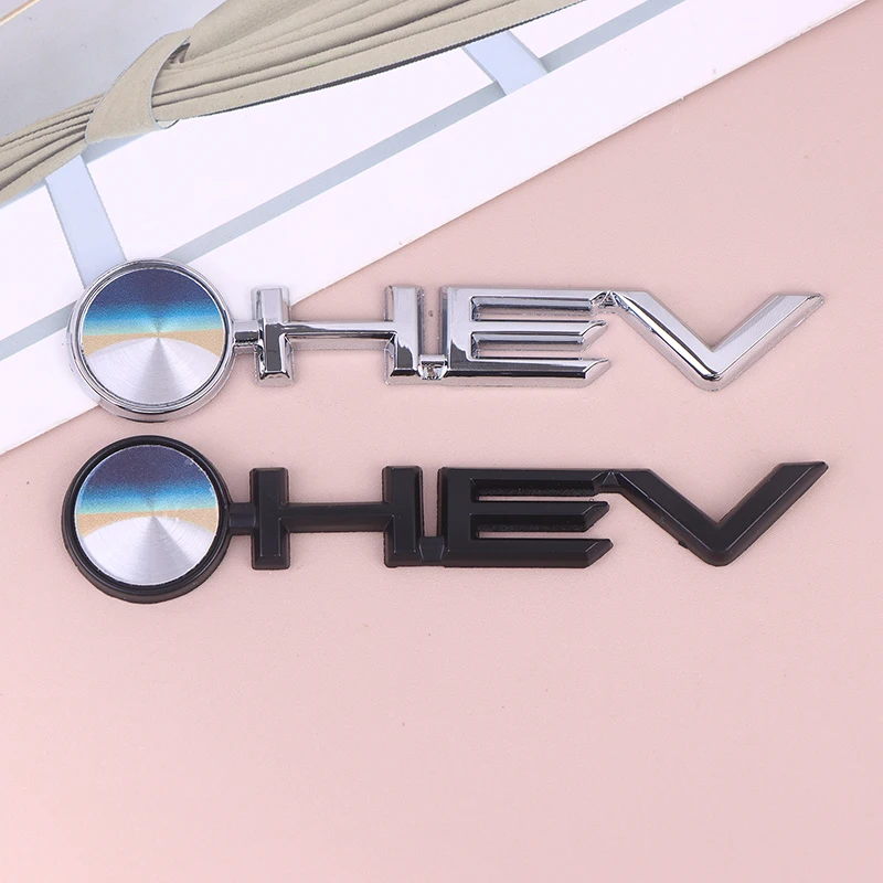 For Highlander Granvia Sienna Avalon 3D Car Styling HEV Car Hood  Trunk Rear Bonnet Nameplate Decal Emblem Badge Sticker
