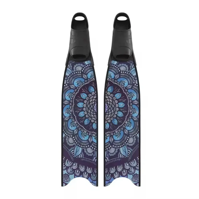 OEMFree diving flippers glass fiber long pair of frog shoes men and women professional coating long flippers logo