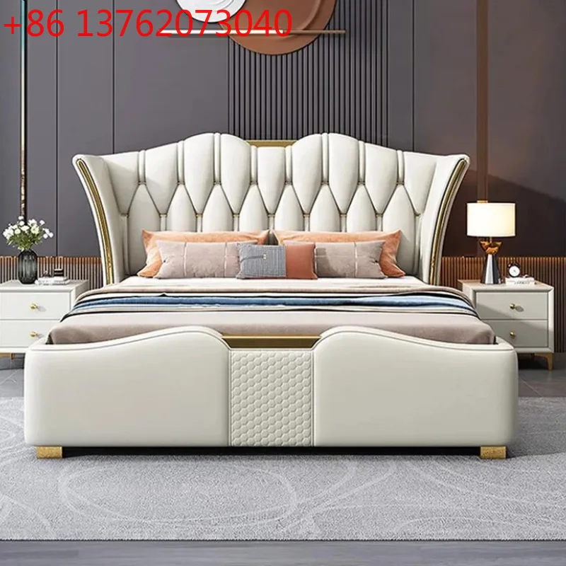 

Frame European Double Bed Royal High End King Size European Double Bed Pretty Luxury Letti Matrimoniali Bedroom Furniture