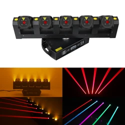 Full Color LED Moving Head Light Stage Beam Effect Lights Bar With Sound Activation DMX Control For DJ Disco Party Wedding KTV