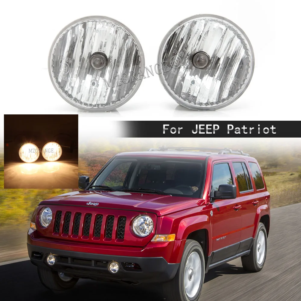 Fog Lights for Jeep Patriot 2011 2012 2013 2014 2015 2016 2017 Headlight Fog Lamp Driving Lamps Front Bumper Accessories