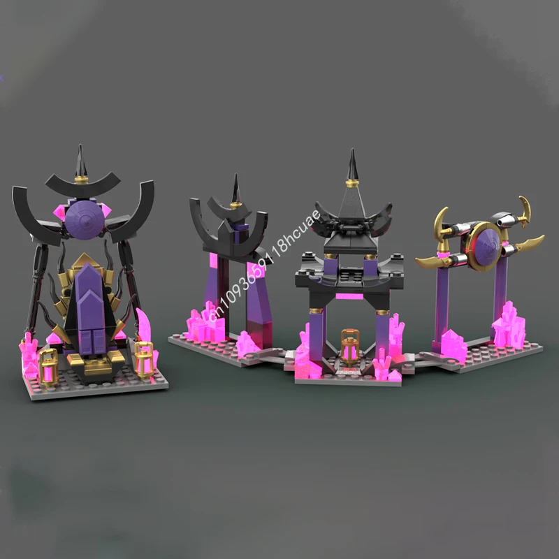 

269pcs MOC Crystal Temple Ninjagoes Family Fun DIY Building Set Inspires Creativity and Cooperation Christmas Gift