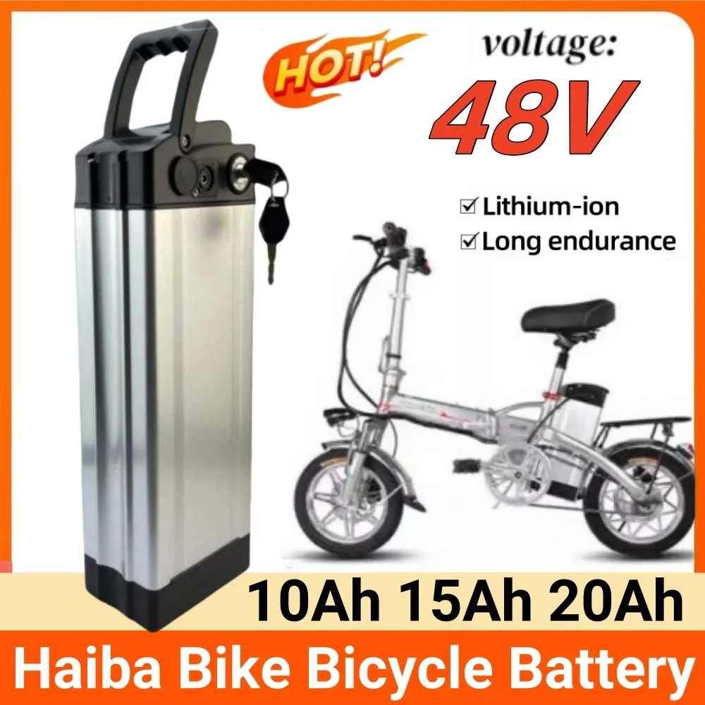 

HaiBa 48V Battery Pack 10Ah/15Ah/20Ah For Shengmilo MX20 with Aluminum Case Anti-theft Lock+charger