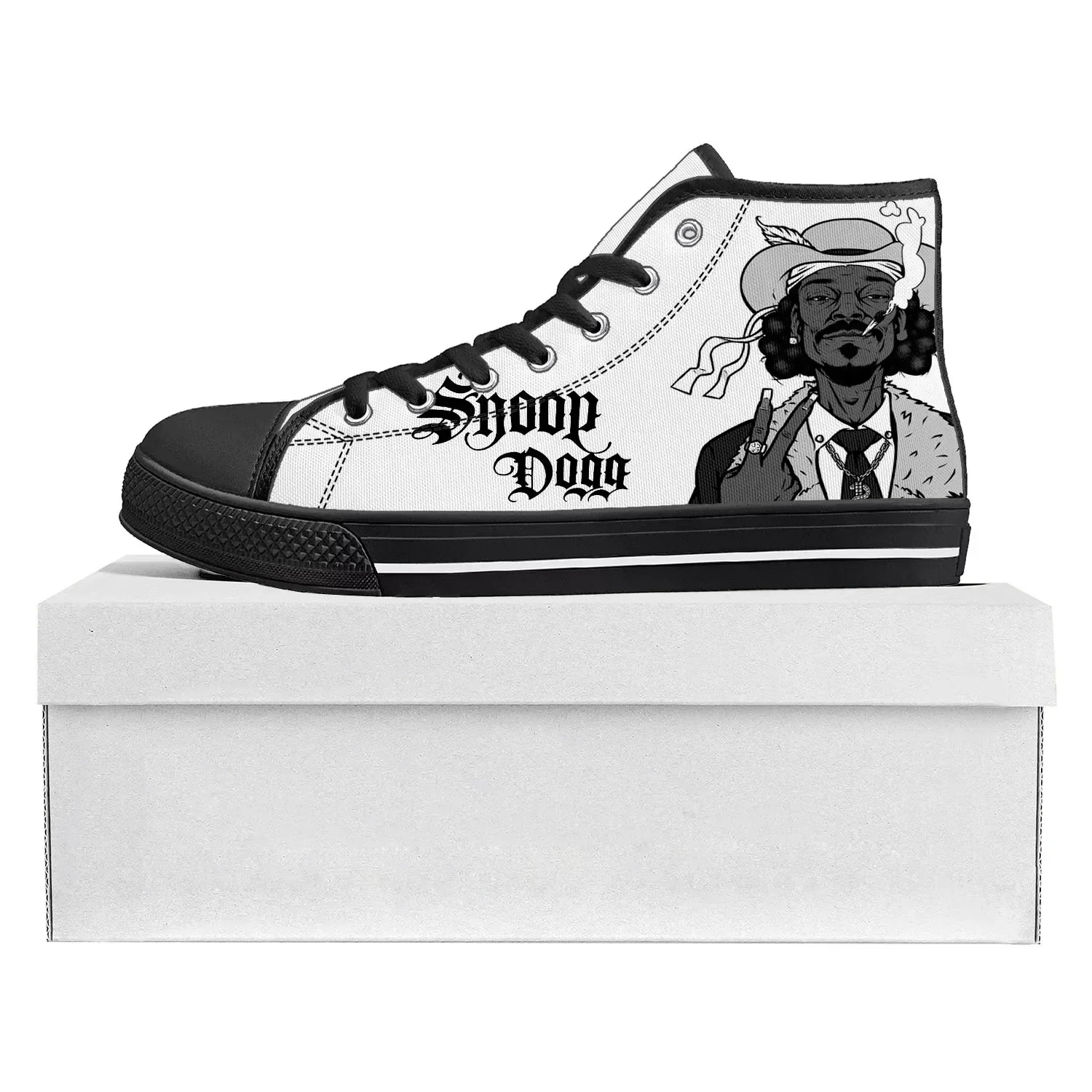 

Snoop Dogg High Top High Quality Sneakers Mens Womens Teenager Canvas Customized Sneaker Casual Couple Shoes Custom Made Shoe