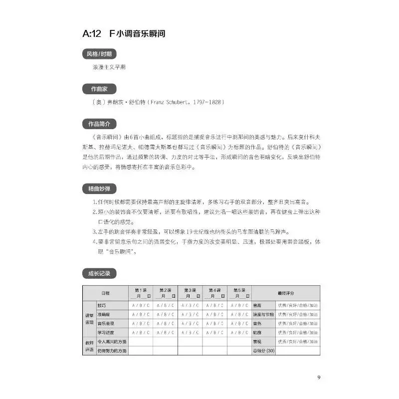 Collection Emperor Piano (grades 1-8) Examen de classement musical