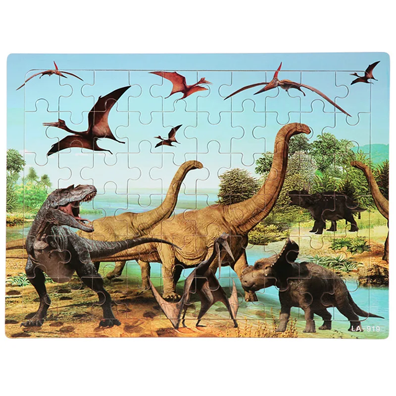 Пазл детский деревянный, 60 шт., 22,3x29,7 см