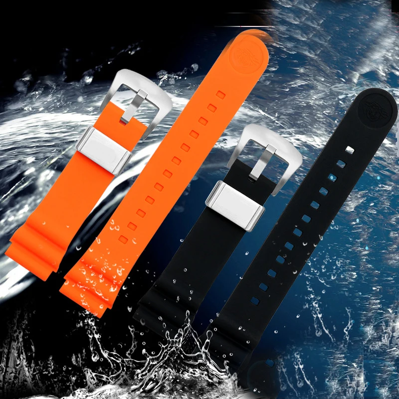 For Seiko SNE537 SRPA83J1 watch band brand sports watch strap rubber strap 22mm Silicone Rubber Bracelet Black Blue Orange