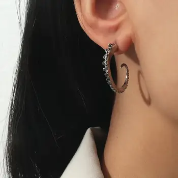 Retro Moda Ahtapot Kollu Küpeler Vintage Punk Kadınlar ve Erkekler için Gotik Hip Hop Kulak Delme Küpe Takı Hediyeleri 10 best sales Ahtapot piercingi - №1