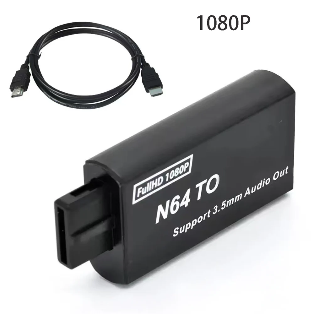 Convertidor HDTV para N64 NGC SNES SFC con Adaptador de Cable HDMI para Consola de Juegos N64 NGC SNES SFC, Conexión a TV, Cable Adaptador