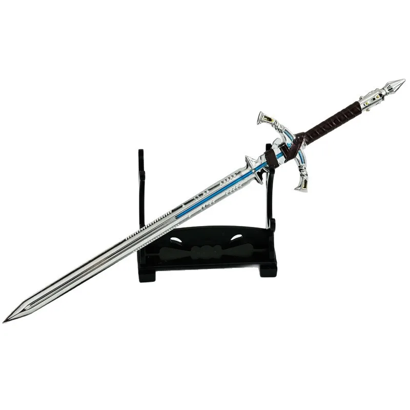 22cm Arena Breakout jeu périphérique tout en métal épée jouet "Bai Lian Ru Chang épée" étui en cuir garçon cadeau Figment Cosplay accessoire