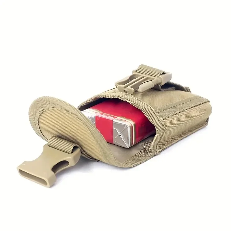 Organizador Modular de Nylon: Riñonera EDC de 1 paquete y bolsa MOLLE con cinturón. Lavable a mano para uso exterior y táctico.