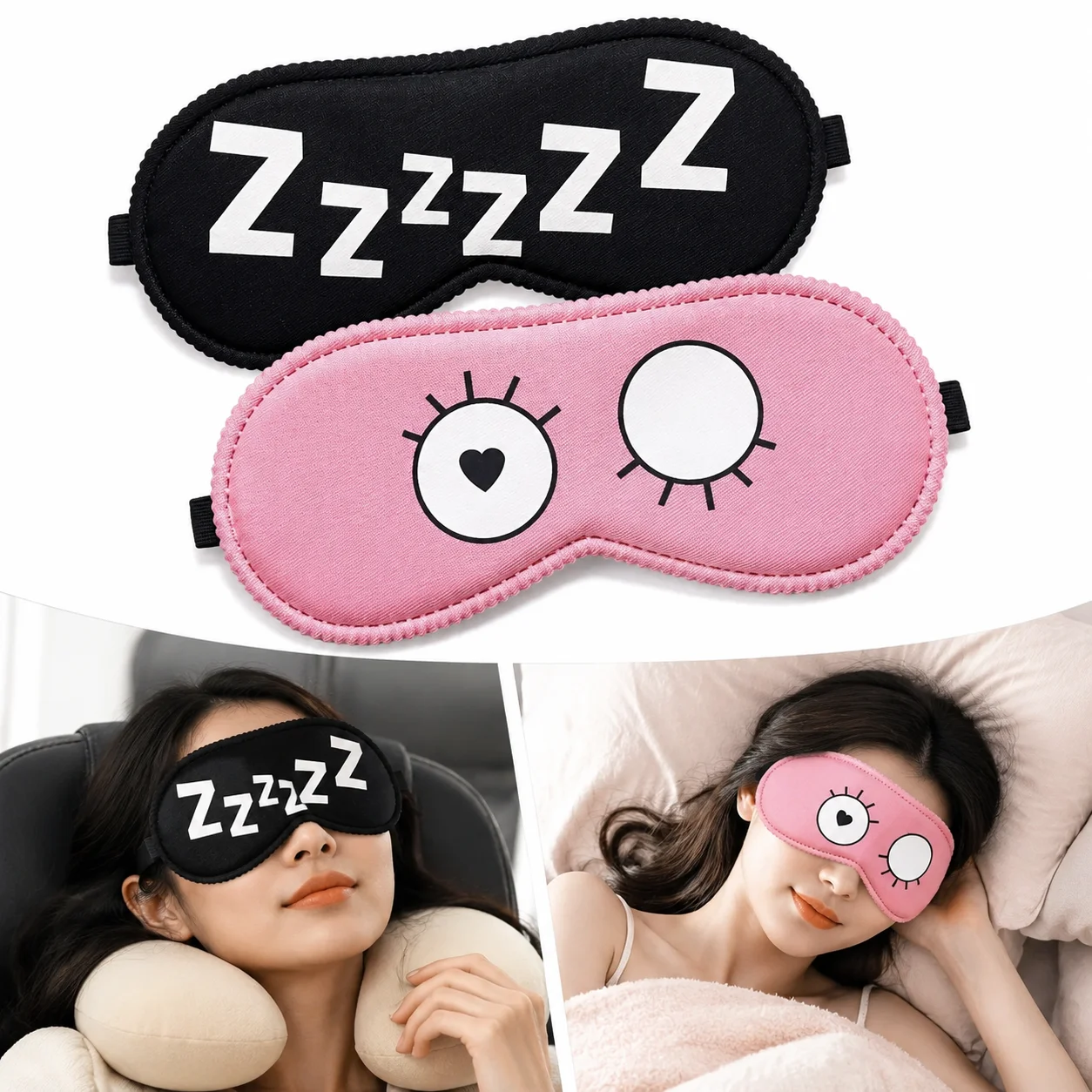 Cartoon Eye Mask. Students Wear and Receive Gifts. Game Room Wear, Daily Sleep Blackout Goggles, Travel Accessories
