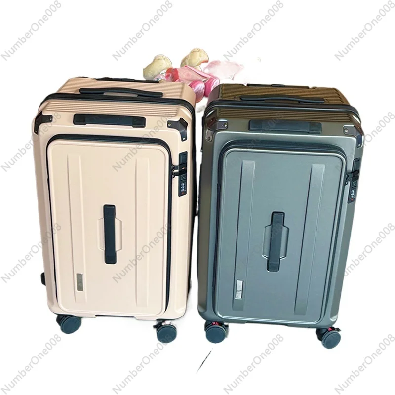 

2025 Новый боковой открытый глубокий чемодан с 5 колесами, расширяемый чемодан большой вместимости 26, 32 дюйма для путешествий