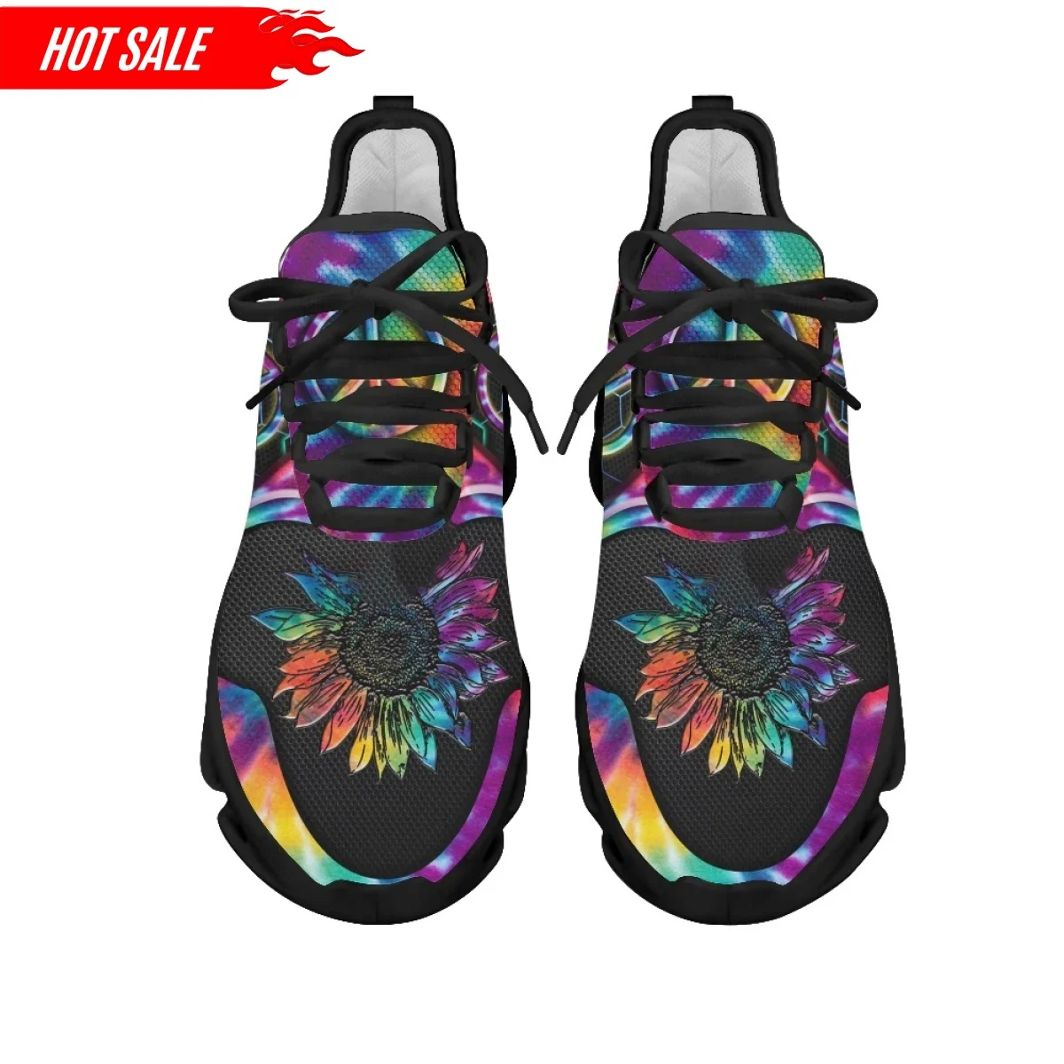 Hippie Platform Sneakers 2024 New Women's Men's Mesh Shoes Peach and Love Casual Flats Outdoor Air Cushion Footwear