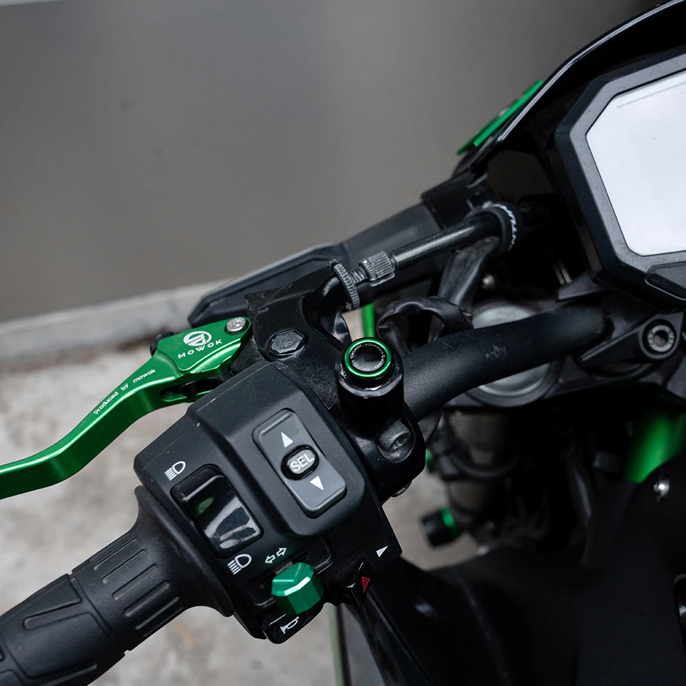 สำหรับคาวาซากิ Z650 Z750 Z800 Z900 Z900RS Z300 Z250 Z400รถจักรยานยนต์อุปกรณ์เสริมสำหรับรถจักรยานยนต์สลักเกลียวรูกระจกอลูมิเนียมปลั๊กสกรู