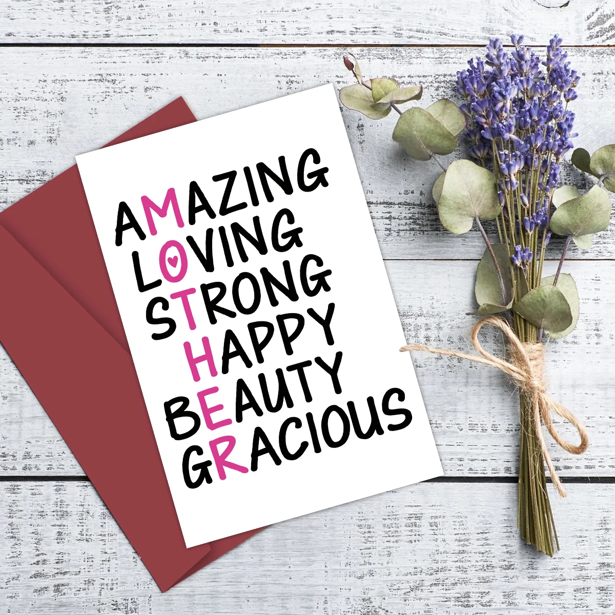 1pc Mother's Day Card For Mom Grandma, Mother Birthday Card Gift From Son Daughter, Naughty Thank You Greeting Cards For Mom