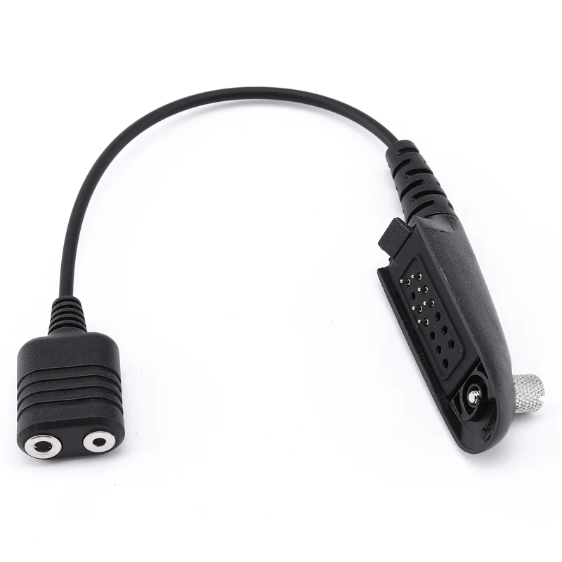 2pin K type Plug Adapter Cable for Motorola GP320 GP329 GP339 GP340 HT750 Walkie Talkie Headphone Conversion