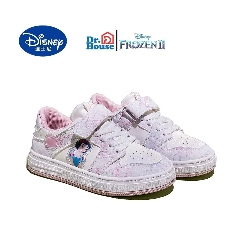 

Disney Children's Shoes Girls Board Shoes Spring Fall Snow White Breathable Casual Shoes Girls Breathable Sports Shoe Sneakers