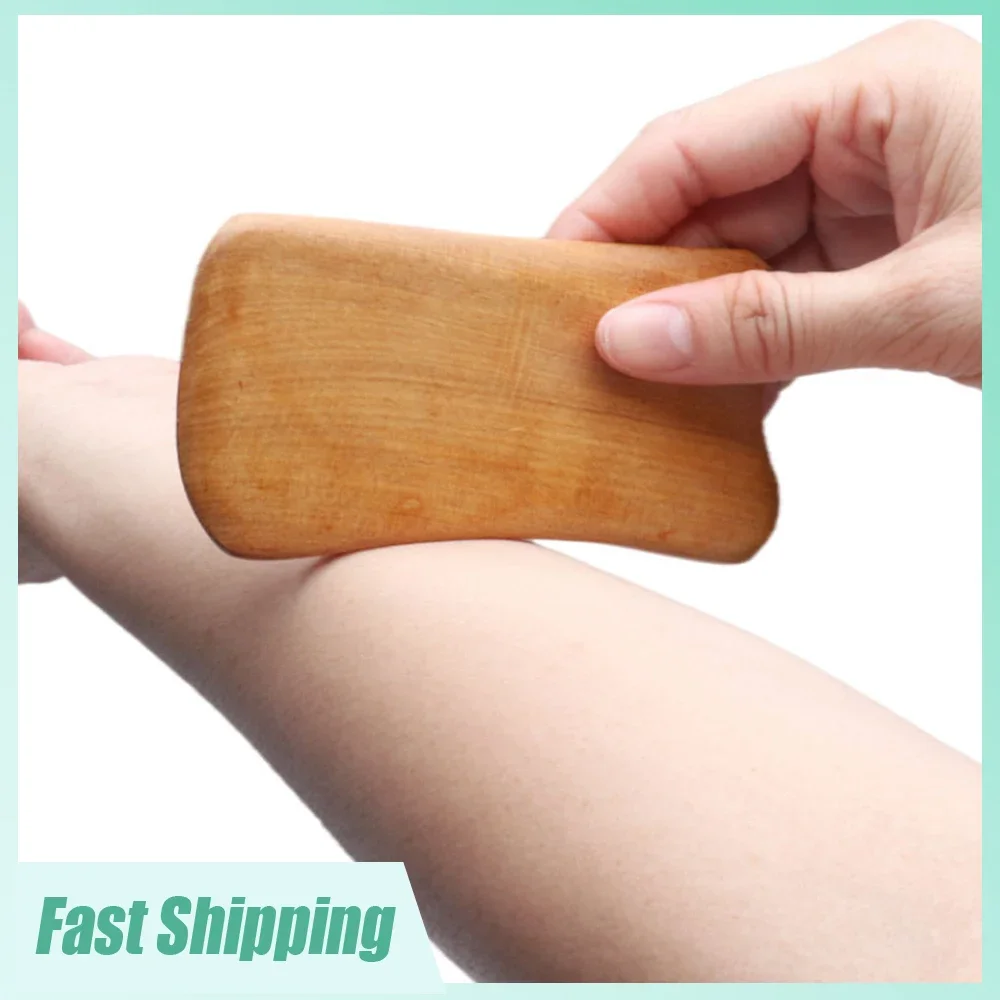 2pcs Sandalwood Body Acupoint Massage Board Household Relaxation Massage Guasha Tool Scraping Apparatus Body Care Accessories