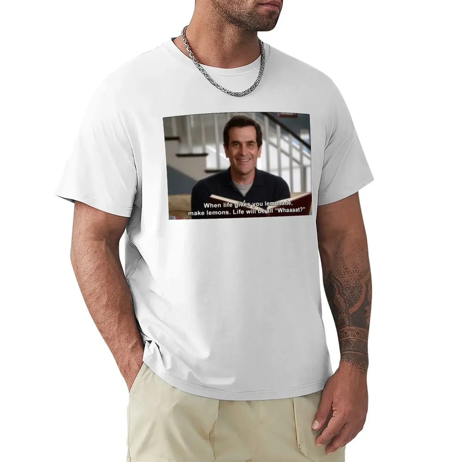 Camiseta de algodón para hombre، prenda de vestir، عبارة عن divertida، حديث، دي فيرانو، إصدار جديد