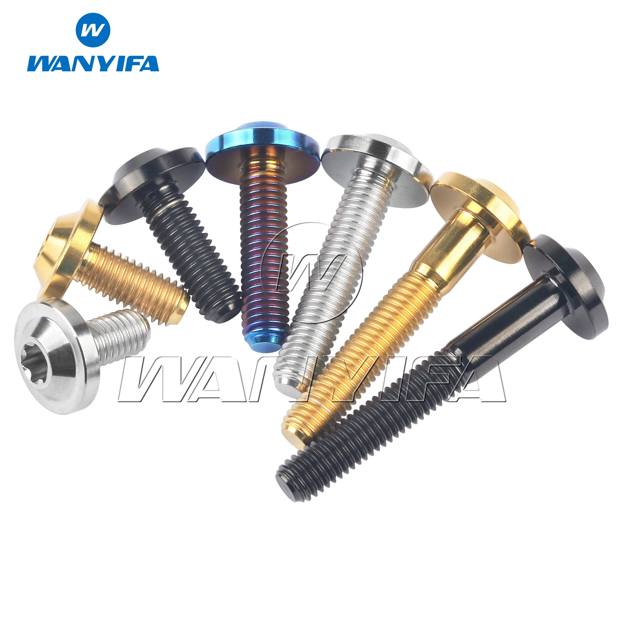 Wanyifa Titanio Ti Bullone M5x10/12/15/20/25/30/35mm Torx T25 Viti a testa per la modifica del giro di fissaggio