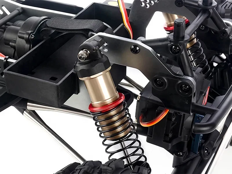 YIKONG YK4061 1:6 échelle hors route RC Rock chenille avec moteur sans brosse 4WD ESC direction à couple élevé et amortisseurs en métal