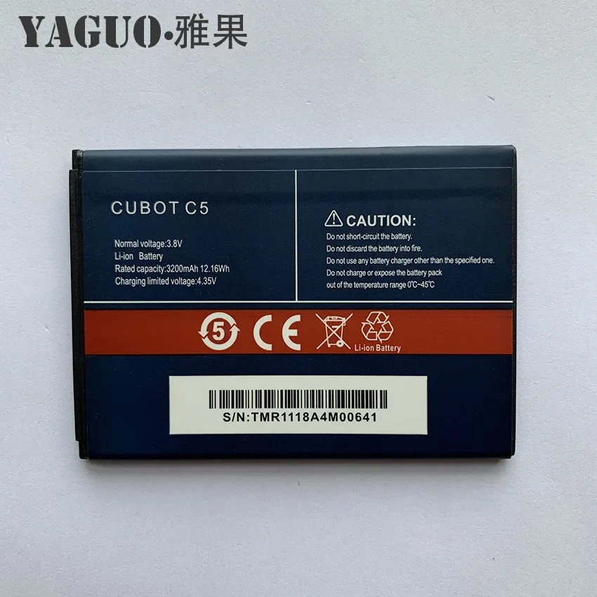 100% High Quality Original Battery 3200mAh For Cubot C5 Batterie Batteria