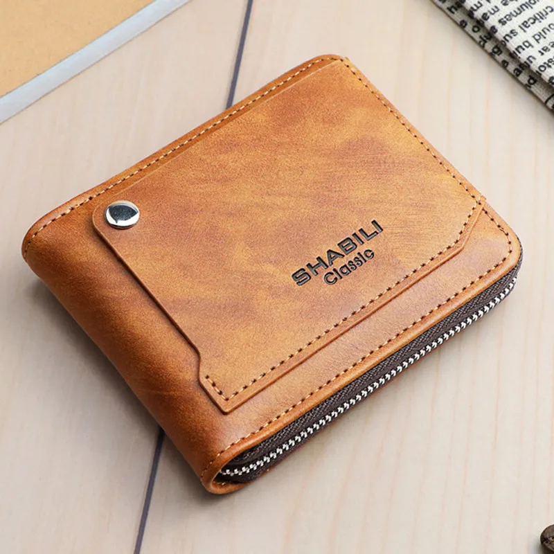 2024 New Short Wallet External Draw Card Fashion Multifunctional Large Capacity Card Holder