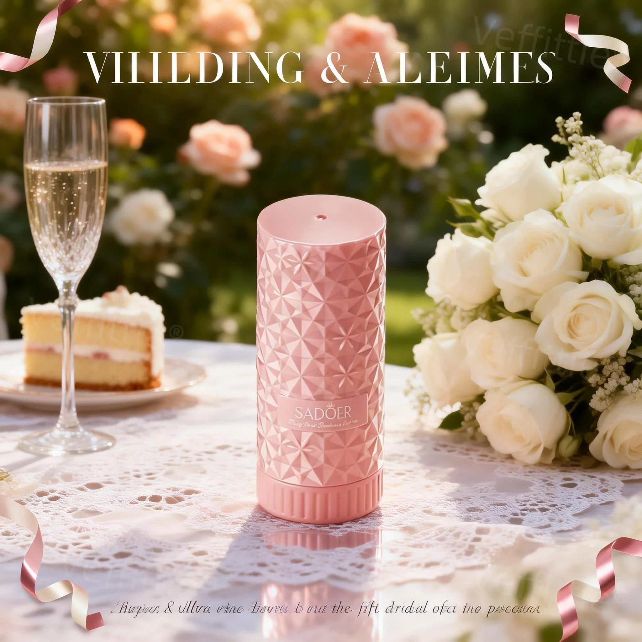 

Festive Peach Honey Glow Eau De Parfum, 40ml Pink Diamond Bottle, Holiday Celebrations, Sweet Fruity Vibe for Joyful Events