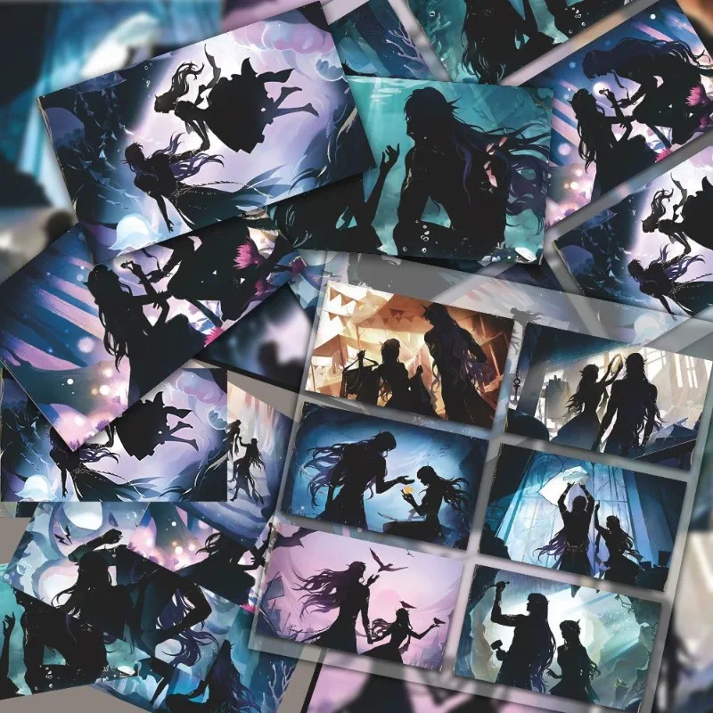 12Pc/Set Cartoon Love and Deepspace Ticket Double-Sided Bookmark Rafayel MO Qi Yu Forgotten City Quest Series Greeting Card Gift