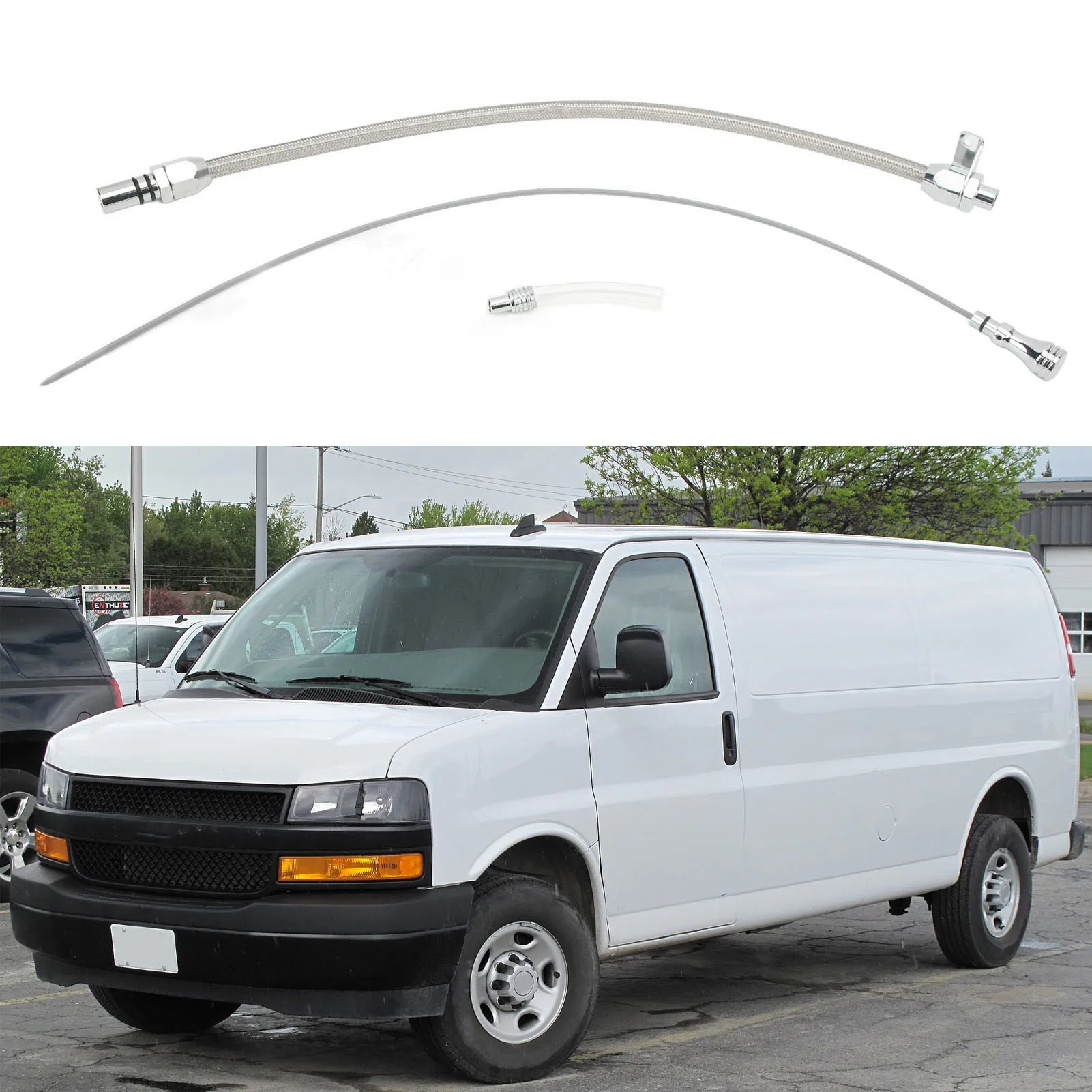 Oil Level Dipstick  Oil Dipstick Metal  Fluid Level Dipstick Replacement for  4L60E  Oil Dipstick